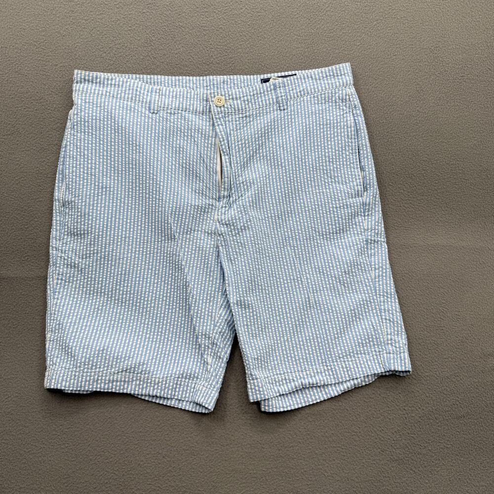 Vineyard Vines Shorts Mens 36 Blue White‎ Seersucker Club Short Cotton Summer